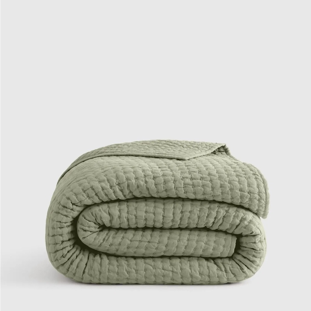 Quince European Linen Cotton Stitch Quilt - King/Cal King